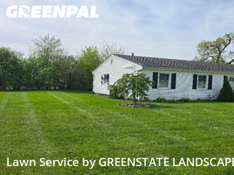 Front Yard Mowing in Roselle, 60172, Yard Grooming by GREENSTATE LANDSCAPE, work completed in Nov , 2025