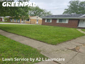 Backyard Mowing in Van Buren Township, 48111, Lawn Cutting by A2 L Lawncare, work completed in Dec , 2025