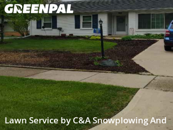 Lawn Mowing Servicein Arlington Heights,60004,Yard Cutting by C&A Snowplowing And , work completed in Dec , 2025