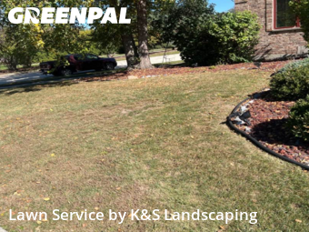 Lawn Mowing Servicein Orland Park,60467,Grass Cut by K&S Landscaping, work completed in Jan , 2026
