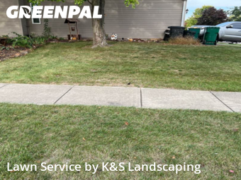 Lawn Services in Manhattan, 60442, Backyard Mowing by K&S Landscaping, work completed in Nov , 2025