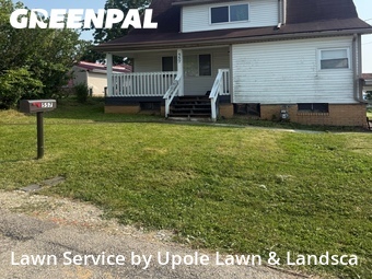 Completed mowing work