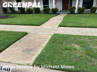 Lawn Servicein Flower Mound,75028,Grass Cutting by Michael Mows, work completed in Dec , 2025