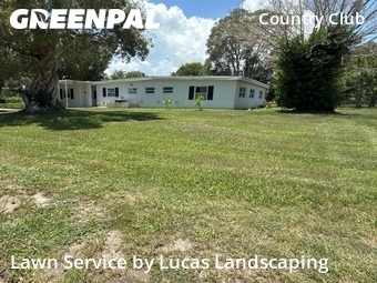 Completed mowing work