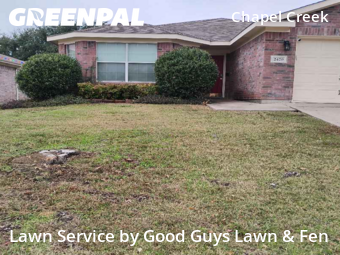 Lawn Mowingin Fort Worth,76108,Lawn Mowing by Good Guys Lawn & Fen, work completed in Dec , 2025