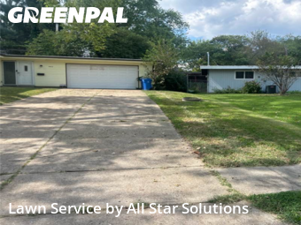 Lawn Cuttingin Florissant,63033,Grass Cut by All Star Solutions, work completed in Dec , 2025