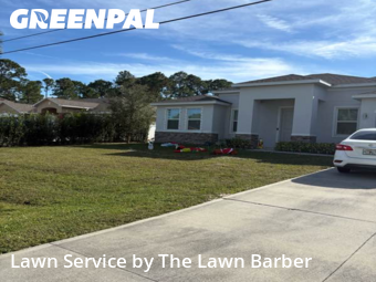 Yard Cutting in Palm Bay, 32908, Lawn Maintenance by The Lawn Barber, work completed in Dec , 2025