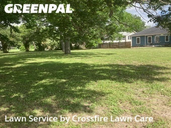 Lawn mowed in Victoria, 77901