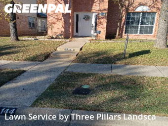 Yard Maintenance in Cedar Hill, 75104, Lawn Work by Three Pillars Landsca, work completed in Dec , 2025