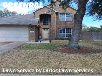Lawn Carein Pearland,77584,Lawn Maintenance by Larios Lawn Services, work completed in Feb , 2026