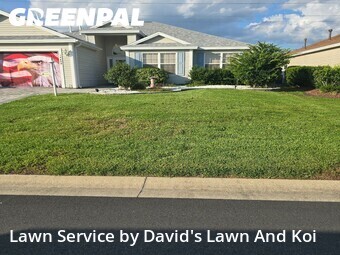 Completed mowing work