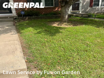 Front Yard Mowing in Olney, 20832, Lawn Upkeep by Fusion Garden, work completed in Oct , 2025