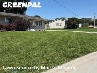 Completed mowing work