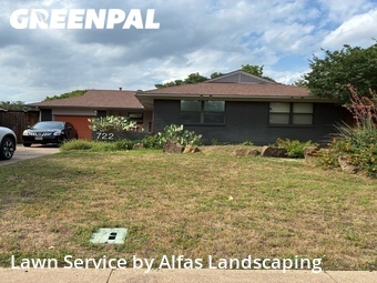 Lawn Mowingin Richardson,75080,Lawn Cut by Alfas Landscaping, work completed in Jun , 2026