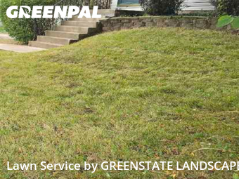 Front Yard Mowing in Hoffman Estates, 60192, Grass Cutting by GREENSTATE LANDSCAPE, work completed in Nov , 2025