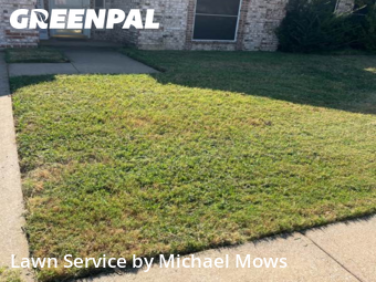 Lawn Servicein North Richland Hills,76182,Grass Cut by Michael Mows, work completed in Feb , 2026