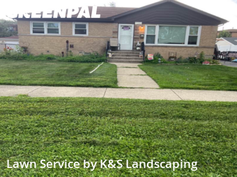 Property Maintenance in Tinley Park, 60477, Grass Care by K&S Landscaping, work completed in Nov , 2025