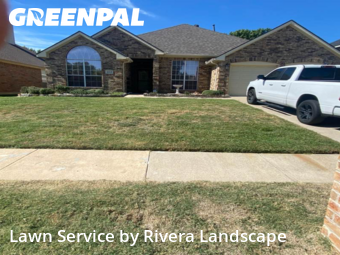 Lawn Mowingin Flower Mound,75028,Lawn Cut by Rivera Landscape , work completed in Dec , 2025