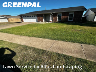 Grass Cutin The Colony,75056,Lawn Maintenance by Alfas Landscaping, work completed in Jan , 2026