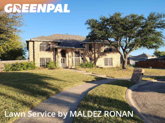 Grass Services in Allen, 75002, Front Yard Mowing by MALDEZ RONAN, work completed in Nov , 2025