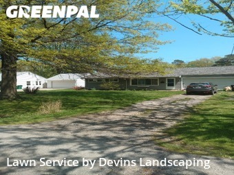 Backyard Mowing in Painesville, 44077, Lawn Mowing by Devins Landscaping, work completed in Nov , 2025