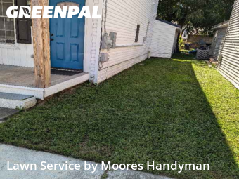 Front Yard Mowing in Milford, 19963, Garden Trimming by Moores Handyman, work completed in Nov , 2025