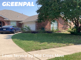 Grass Cutin North Richland Hills,76182,Grass Cutting by Mid Cities Mow, work completed in Dec , 2025