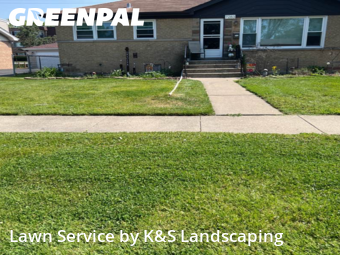Yard Management in Tinley Park, 60477, Yard Mowing by K&S Landscaping, work completed in Nov , 2025