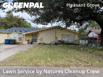 Lawn Mowing Servicein Dallas,75217,Yard Mowing by Natures Cleanup Crew, work completed in Nov , 2025