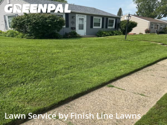 Front Yard Mowing in Moline, 61265, Lawn Management by Finish Line Lawns, work completed in Dec , 2025