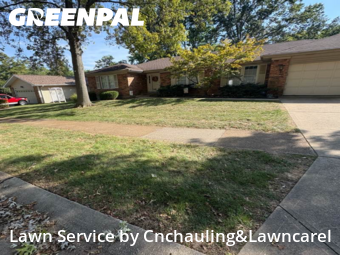 Lawn Carein Affton,63123,Yard Mowing by Cnchauling&Lawncarel, work completed in Oct , 2025