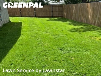 Completed mowing work