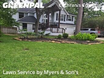 Grass Cuttingin The Woodlands,77381,Lawn Mow by Myers & Son's, work completed in Jun , 2026