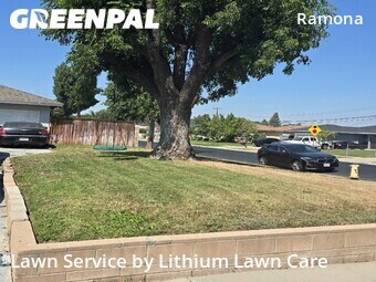 Lawn mowing work completed in Riverside, CA