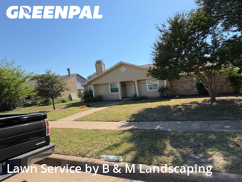 Lawn Cuttingin Flower Mound,75028,Lawn Mowing by B & M Landscaping, work completed in Dec , 2025