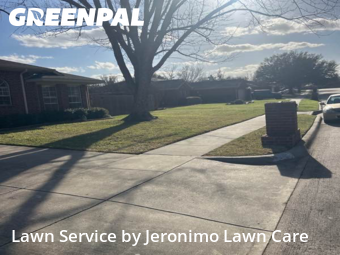 Yard Cuttingin Benbrook,76126,Grass Cut by Jeronimo Lawn Care , work completed in Dec , 2025