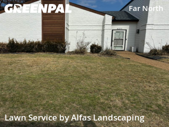 Lawn Servicein Dallas,75287,Lawn Mowing Service by Alfas Landscaping, work completed in Feb , 2026