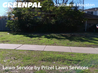 Lawn Carein Bellaire,77401,Yard Mowing by Prizel Lawn Services, work completed in Dec , 2025