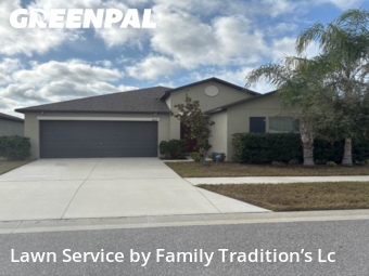 Lawn Cuttingin Riverview,33578,Lawn Mowing Service by Family Tradition’s Lc, work completed in Feb , 2026