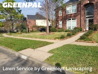 Yard Mowingin Pearland,77584,Lawn Mowing Service by Greenleaf Lanscaping, work completed in Jan , 2026