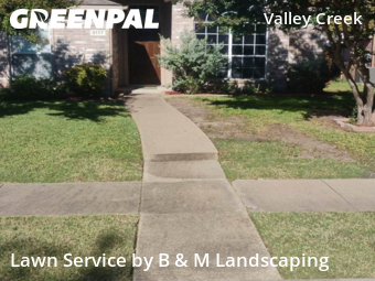 Backyard Landscaping In Garland,75040,Landscaping Maintenance by B & M Landscaping, work completed in Nov , 2025