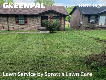 Yard Mowingin Hermitage,37076,Yard Cutting by Spratt's Lawn Care, work completed in Nov , 2025