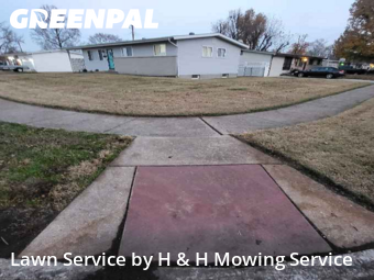 Yard Mowingin Florissant,63031,Yard Mowing by H & H Mowing Service, work completed in Dec , 2025