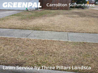 Lawn Upkeep in Carrollton, 75006, Garden Trimming by Three Pillars Landsca, work completed in Dec , 2025