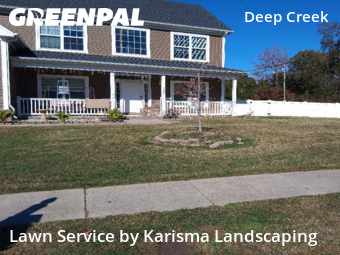 Lawn Work in Chesapeake, 23323, Front Yard Mowing by Karisma Landscaping, work completed in Nov , 2025