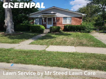 Front Yard Mowing in Madison Heights, 48071, Backyard Mowing by Mr Steed Lawn Care, work completed in Dec , 2025