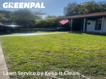Grass Cutin Palmetto Bay,33157,Yard Cutting by Keep It Clean, work completed in Dec , 2025