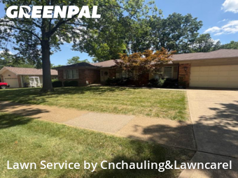 Lawn Cutin Affton,63123,Grass Cut by Cnchauling&Lawncarel, work completed in Dec , 2025