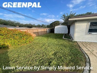 Grass Cuttingin League City,77573,Yard Cutting by Simply Mowed Service, work completed in Jan , 2026