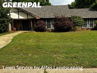Lawn Cuttingin Flower Mound,75028,Lawn Maintenance by Alfas Landscaping, work completed in Jun , 2026